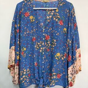 Democracy xl dolman batwing sleeves bohemian women’s pullover top